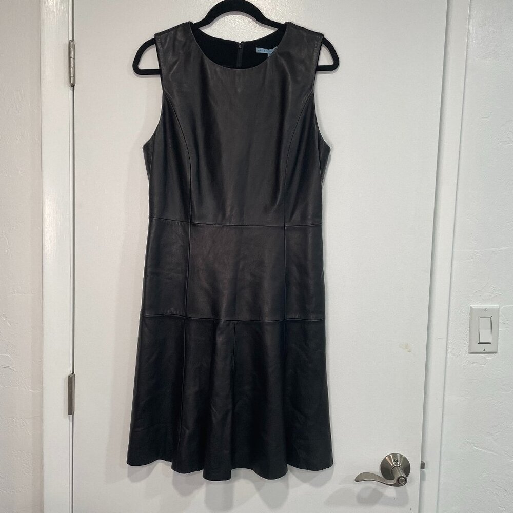 Antonio Melani The Luxury Collection “Erika” Dress • Black Genuine Leather NWT